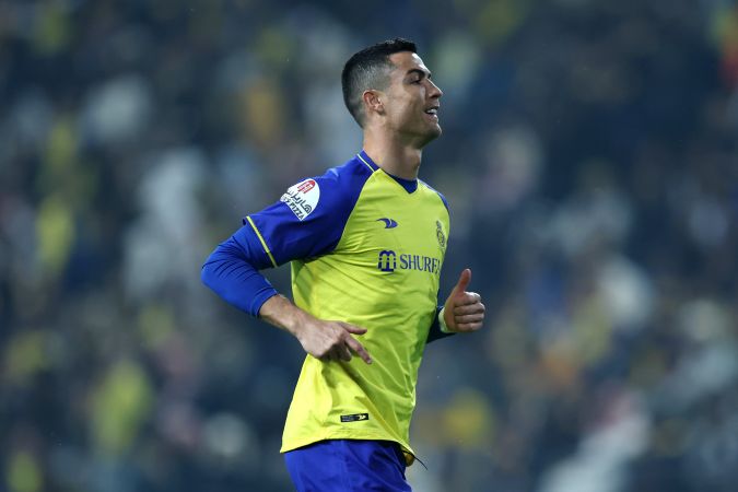 Cristiano Ronaldo en un partido de la Liga de Arabia Saudí con el Al Nassr.