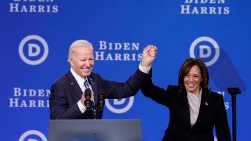 Biden y Harris participaron en la reunión de invierno del Comité Nacional Demócrata.