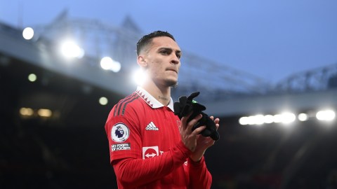 Antony, jugador del Manchester United.