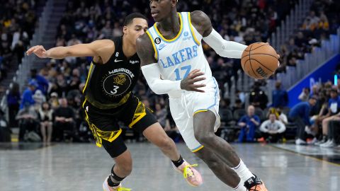 Dennis Schroder guió la victoria de Lakers sobre Warriors del 11 de febrero de 2023.