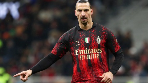 Zlatan Ibrahimovic con el AC Milan.