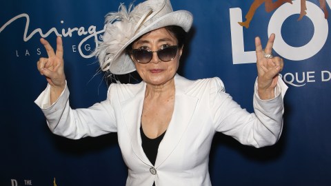 LAS VEGAS, NV - JULY 14: Artist/singer Yoko Ono attends the 10th anniversary celebration of "The Beatles LOVE by Cirque du Soleil" at The Mirage Hotel & Casino on July 14, 2016 in Las Vegas, Nevada. (Photo by Gabe Ginsberg/Getty Images)