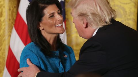 Nikki Haley fue nombrada embajadora de EE.UU. ante las Naciones Unidas por el presidente Donald Trump.