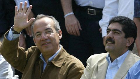 Felipe Calderón y Manuel Espino