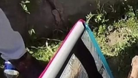La policía encontró la momia durante un control de seguridad rutinario.