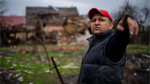 Civiles voluntarios fueron el primer frente de resistencia contra el convoy con el que Rusia pretendía llegar hasta la capital Kyiv.