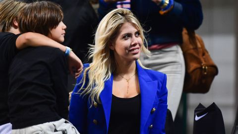 Wanda Nara en la época de Mauro Icardi en el Inter.