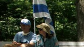 Protestas contra el antisemitismo en Nueva York en 2022.