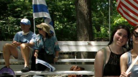 Protestas contra el antisemitismo en Nueva York en 2022.
