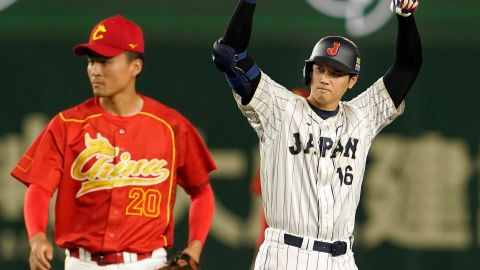 Shohei Ohtani impulsó 2 carreras para Japón.