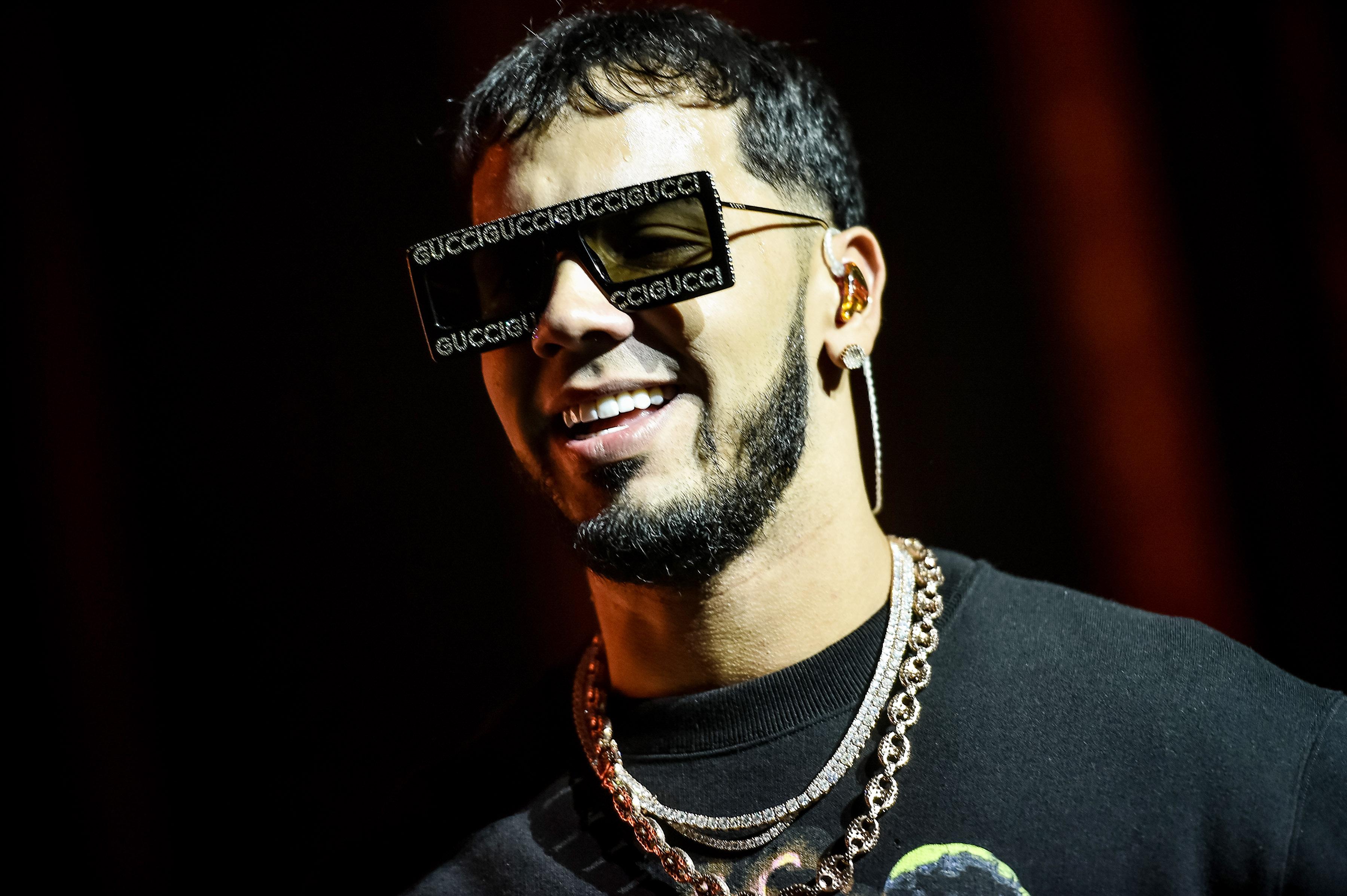 Anuel shop gucci sunglasses