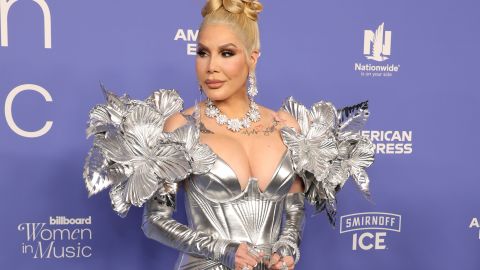 Ivy Queen, cantante de genero urbano, en los Billboard Women Music Awards 2023.