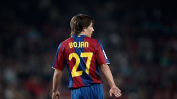 Bojan Krkic en sus inicios con el FC Barcelona.