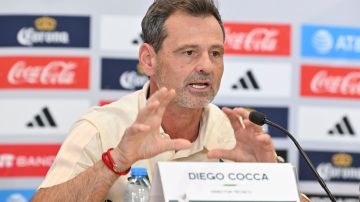 Diego Cocca, director técnico, durante el anuncio de la lista de jugadores convocados de la Selección Nacional de México.