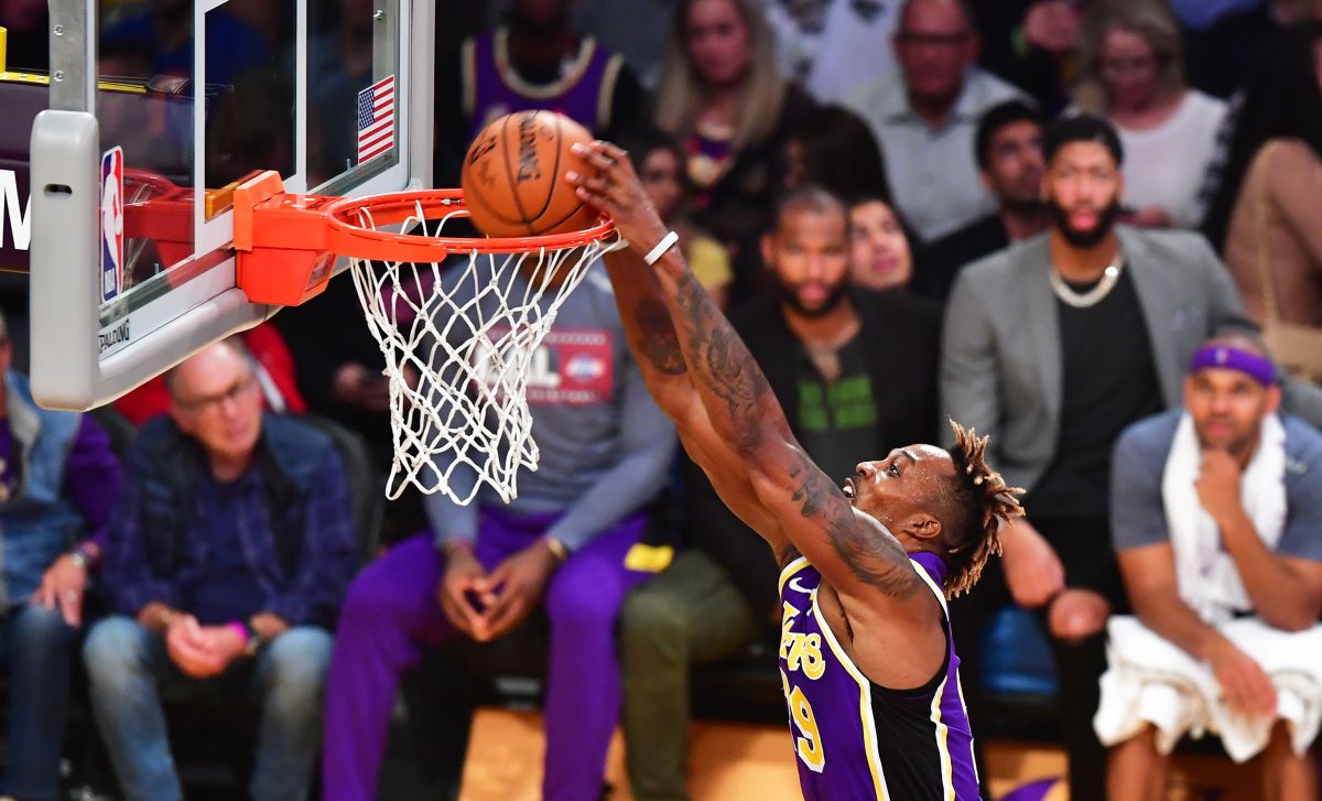 Dwight Howard en su época con los Lakers.