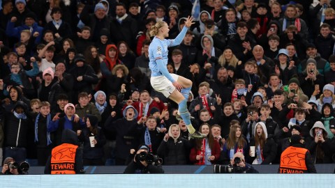Erling Haaland le anotó cinco goles al Leipzig.