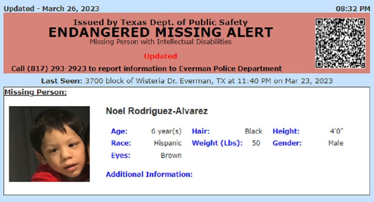 El niño Noel “probablemente está muerto” su caso ya no es de persona