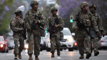 Las autoridades de Los Ángeles desplegaron fuerzas de la Guardia Nacional para reprimir las protestas en 2020.