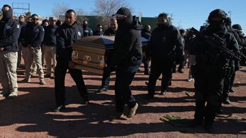 Funeral de policía mexicano