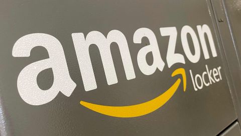 The Amazon logo on a locker in Annapolis, Maryland, on February 2, 2023, ahead of earnings report. - Tech giants Google, Apple and Amazon will report their latest results on Thursday as shares in Meta skyrocketed after the Facebook owner posted a smaller-than-expected slump in sales for 2022. (Photo by Jim WATSON / AFP) (Photo by JIM WATSON/AFP via Getty Images)