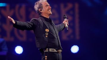 Mexican singer Alejandro Fernandez performs during the 62th Vina del Mar International Song Festival in Vina del Mar, Chile, on February 21, 2023. (Photo by JAVIER TORRES / AFP) (Photo by JAVIER TORRES/AFP via Getty Images)