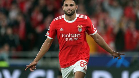 Goncalo Ramos, delantero del Benfica en la Champions League.