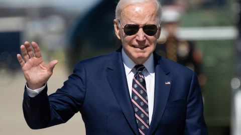 US President Joe Biden arrives to board Air Force One at Joint Base Andrews in Maryland on March 9, 2023, as he travels to Philadelphia. - President Joe Biden will present what amounts to his expected 2024 reelection pitch on March 9, with the unveiling of a proposed budget protecting free health care for the elderly, while taxing wealthy Americans to help slash the national deficit. (Photo by SAUL LOEB / AFP) (Photo by SAUL LOEB/AFP via Getty Images)