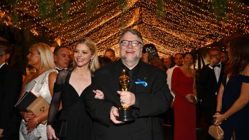 Guillermo del Toro junto a Kim Morgan.