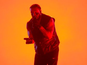 Drake durante el Lollapalooza en Chile.