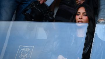 Kim Kardashian en un patido del PSG.