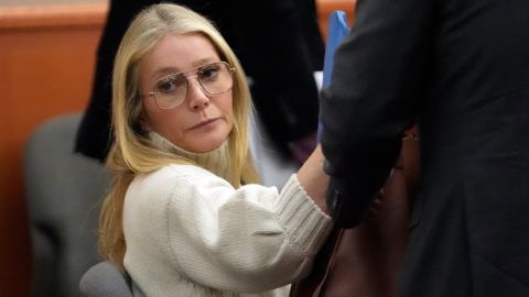 PARK CITY, UT - MARCH 21: Actress Gwyneth Paltrow looks on before leaving the courtroom, where she is accused in a lawsuit of crashing into a skier during a 2016 family ski vacation, leaving him with brain damage and four broken ribs, March 21, 2023, in Park City, Utah. Terry Sanderson claims that the actor-turned-lifestyle influencer was cruising down the slopes so recklessly that they violently collided, leaving him on the ground as she and her entourage continued their descent down Deer Valley Resort, a skiers-only mountain known for its groomed runs, après-ski champagne yurts and posh clientele. (Photo by Rick Bowmer-Pool/Getty Images)