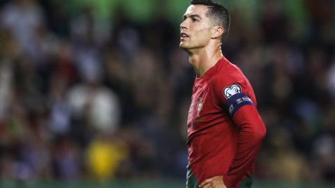 Cristiano Ronaldo con la Selección de Portugal ante Liechtenstein.