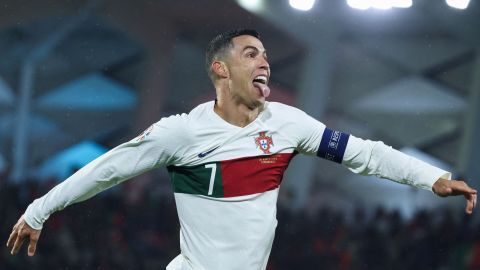 Cristiano Ronaldo con la Selección de Portugal ante Luxemburgo.