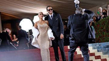 NEW YORK, NEW YORK - MAY 02: (L-R) Kim Kardashian and Pete Davidson attend The 2022 Met Gala Celebrating "In America: An Anthology of Fashion" at The Metropolitan Museum of Art on May 02, 2022 in New York City. (Photo by Dimitrios Kambouris/Getty Images for The Met Museum/Vogue)