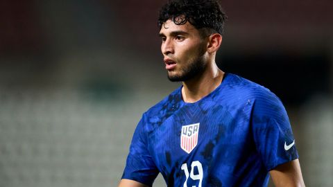 Ricardo Pepi con la Selección de Estados Unidos.