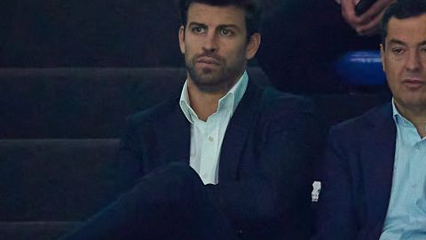 Gerard Piqué, ex jugador del FC Barcelona y ex pareja de Shakira, en un juego de la Copa Davis en 2022.