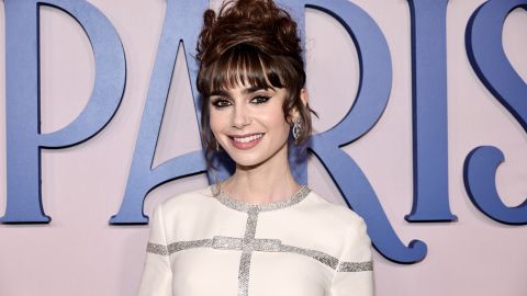 NEW YORK, NEW YORK - DECEMBER 15: Lily Collins attends the Emily In Paris French Consulate Red Carpet at French Consulate on December 15, 2022 in New York City. (Photo by Jamie McCarthy/Getty Images for Netflix)