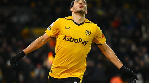 Raúl Jiménez en la Premier League con el Wolverhampton.