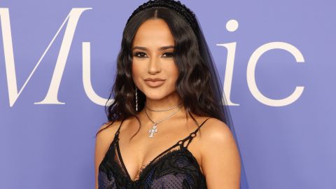 INGLEWOOD, CALIFORNIA - MARCH 01: Becky G attends 2023 Billboard Women In Music at YouTube Theater on March 01, 2023 in Inglewood, California. (Photo by Monica Schipper/Getty Images)