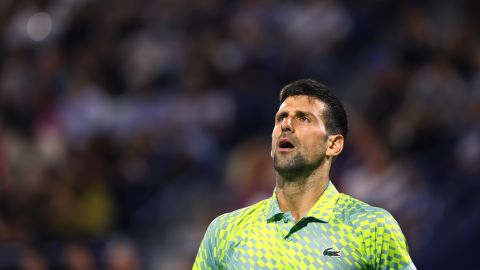 Novak Djolovic durante un torneo en Dubái.