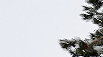 La tormenta invernal renovó las tremendas nevadas en Mammoth Lakes, en la Sierra Nevada.