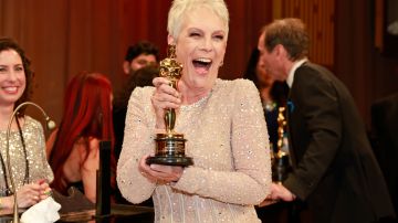 HOLLYWOOD, CALIFORNIA - MARCH 12: Jamie Lee Curtis, winner of the Best Supporting Actress award for "Everything Everywhere All at Once," attends the Governors Ball during the 95th Annual Academy Awards at Dolby Theatre on March 12, 2023 in Hollywood, California. (Photo by Emma McIntyre/Getty Images)