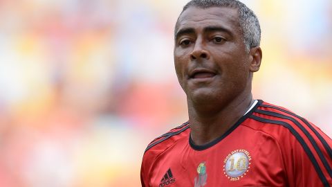 Romario en un juego de Estrellas en Brasil en 2013.