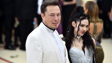 NEW YORK, NY - MAY 07: Elon Musk and Grimes attend the Heavenly Bodies: Fashion & The Catholic Imagination Costume Institute Gala at The Metropolitan Museum of Art on May 7, 2018 in New York City. (Photo by Theo Wargo/Getty Images for Huffington Post)