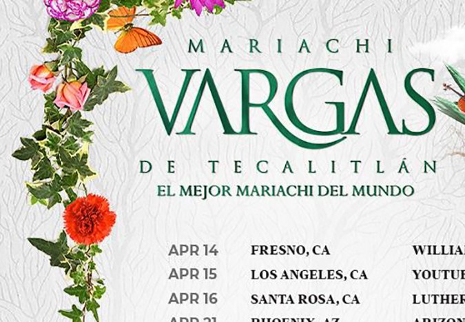 La gira de Mariachi Vargas de Tecalitlán en Estados Unidos
