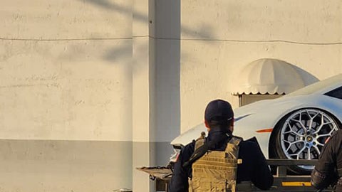 Lamborghini decomisado al narco