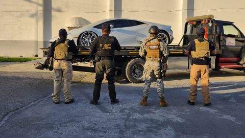 Lamborghini decomisado al narco
