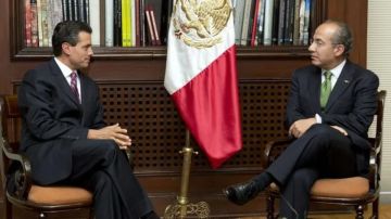 Expresidentes de México: Enrique Peña Nieto y Felipe Calderón.
