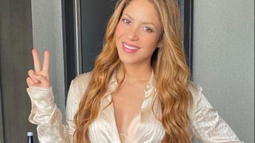 Shakira publicó esta imagen en Twitter desde el Today Show de Nueva York.