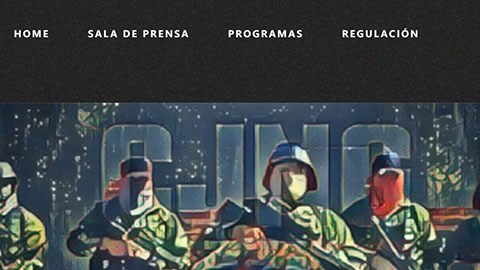Sitio web del CJNG